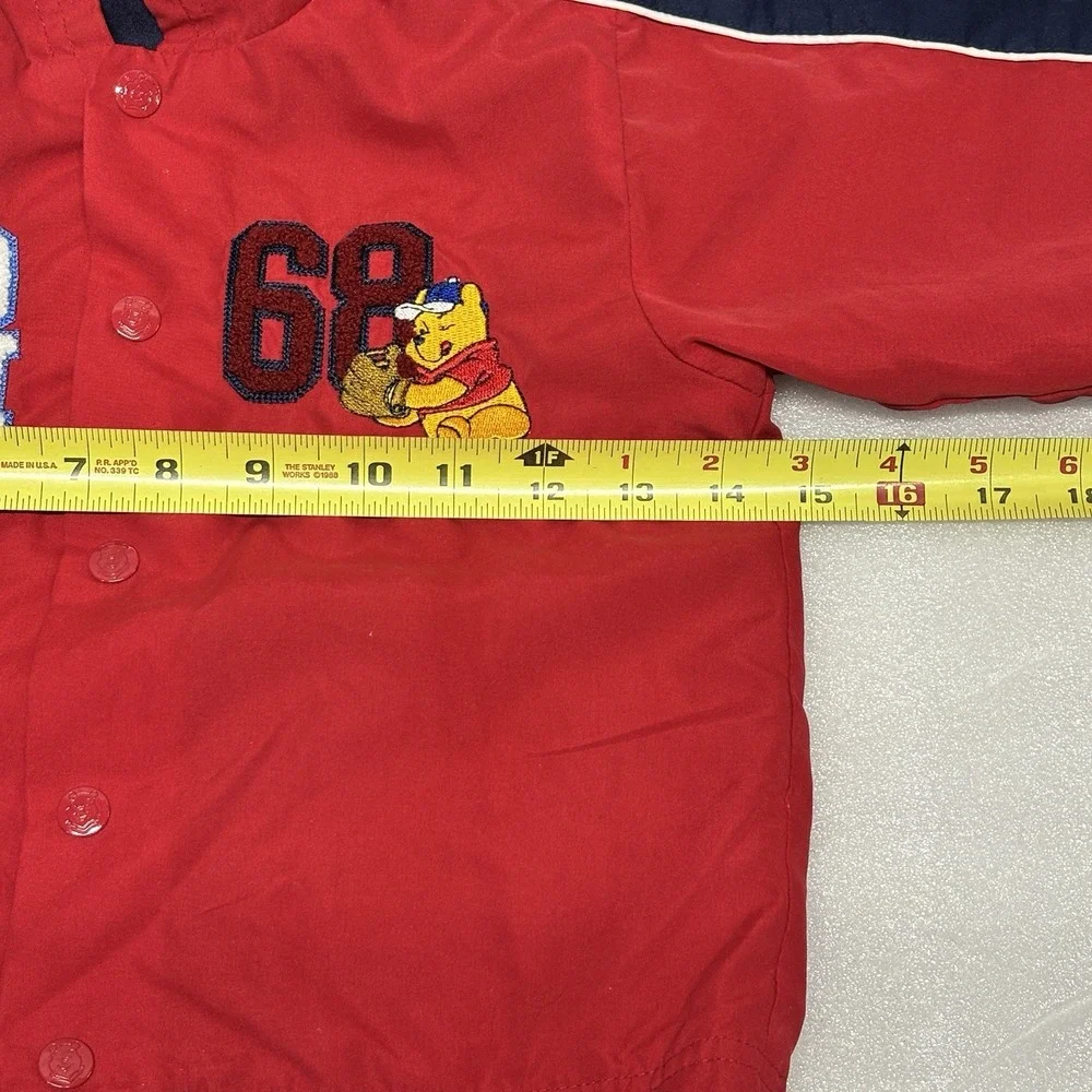 Vintage Kids Disney Winnie the Pooh Denim Jacket Embroidered Pooh Bear Size 4T